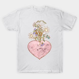 Blooming heart T-Shirt